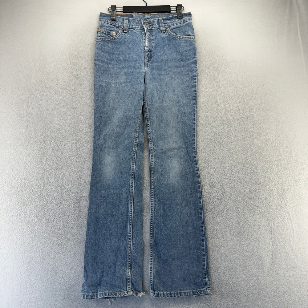 Vintage Levis Jeans Women's 5 M Jr Fits 27x31 Blue 517 Bootcut Boot Made IN USA